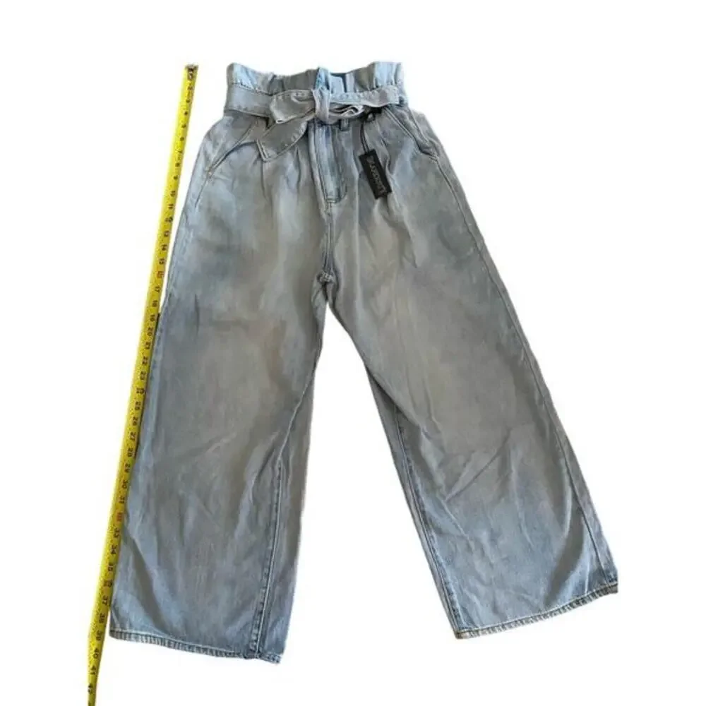 Blank NYC High Rise Wide‎ Leg Relaxed Y2k Coastal Jeans Light Wash Denim Casual - Picture 7 of 8